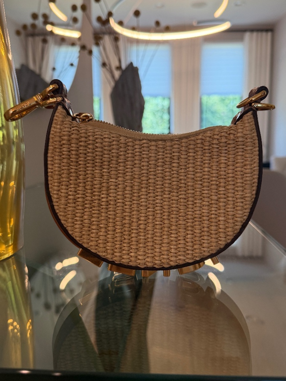 Fendi Fendigraphy Raffia Nano Bag